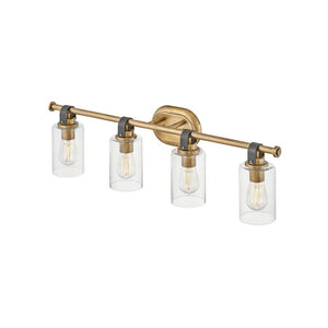 Frieze 32" Four Lights Large Vanity, Heritage Brass