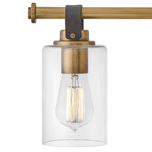 Frieze 32" Four Lights Large Vanity, Heritage Brass