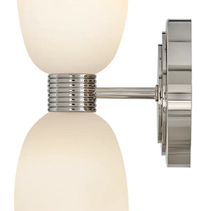 Tallulah 5" Two Lights Medium Sconce, Polished Nickel