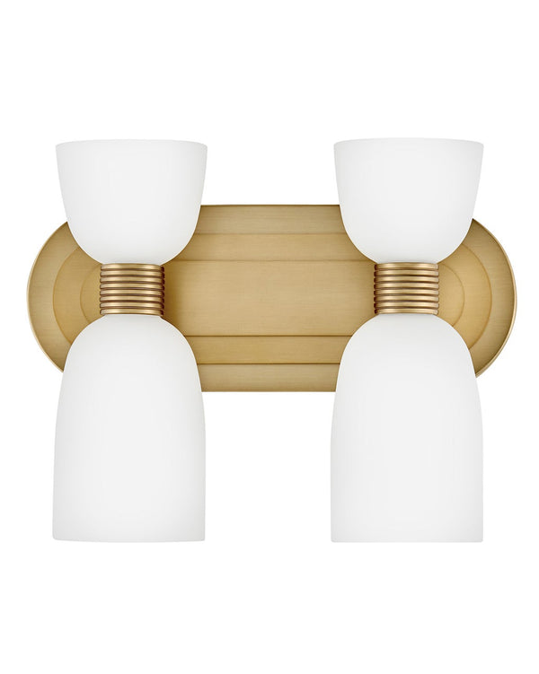 Tallulah 12" Four Lights Small Vanity, Lacquered Brass