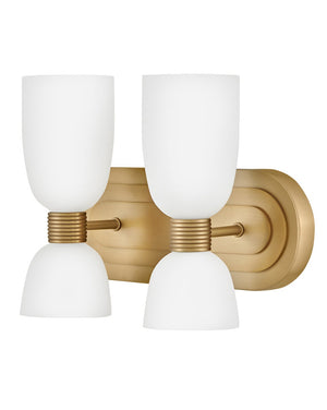 Tallulah 12" Four Lights Small Vanity, Lacquered Brass