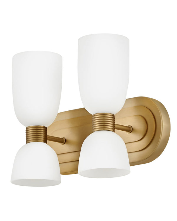 Tallulah 12" Four Lights Small Vanity, Lacquered Brass