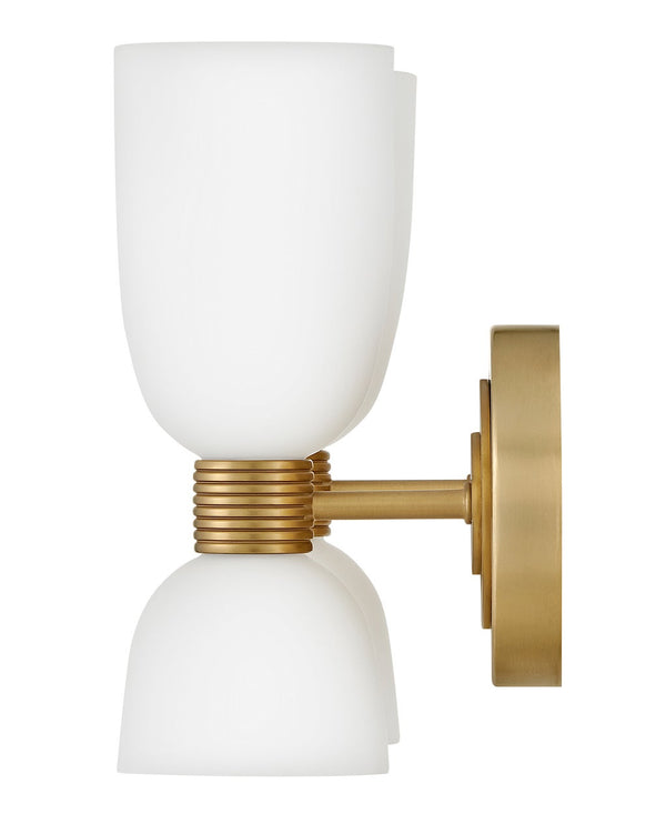 Tallulah 12" Four Lights Small Vanity, Lacquered Brass