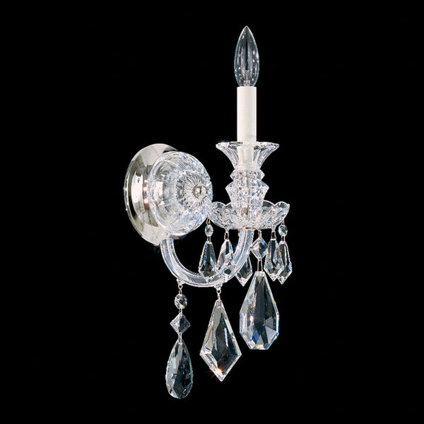 Hamilton 7.5'' One Light Wall Sconce, Silver with Clear Heritage Crystal - Main Product Image.jpg