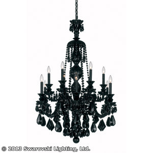 Hamilton 30'' 12 Light Chandelier, Jet Black with Black Heritage Crystal Colors - Main Product Image.jpg
