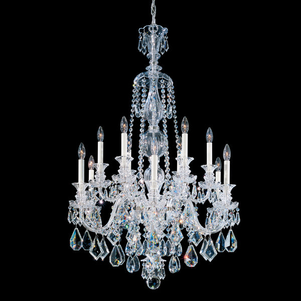 Hamilton 30'' 12 Light Chandelier, Silver with Clear Heritage Crystal - Main Product Image.jpg
