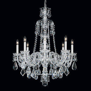 Hamilton 28'' Eight Light Chandelier, Silver with Clear Heritage Crystal - Main Product Image.jpg