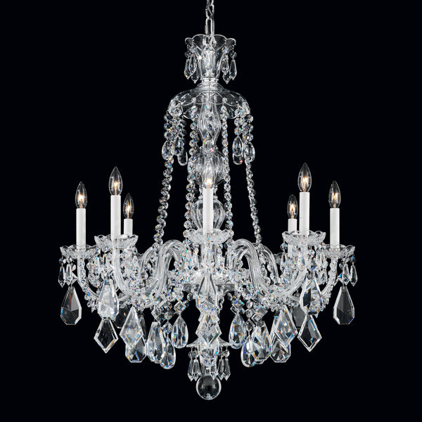 Hamilton 28'' Eight Light Chandelier, Silver with Clear Heritage Crystal - Main Product Image.jpg