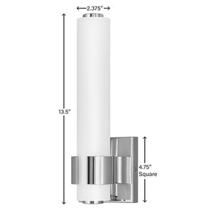 Plinth 5" Medium LED Sconce, Chrome