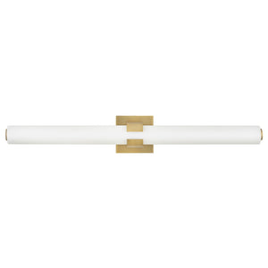 Plinth 31" Large LED Vanity, Lacquered Brass