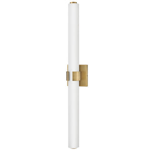 Plinth 31" Large LED Vanity, Lacquered Brass