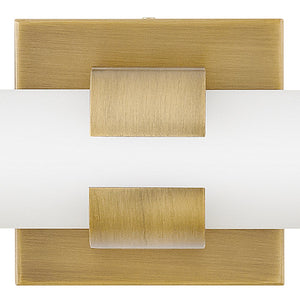 Plinth 31" Large LED Vanity, Lacquered Brass