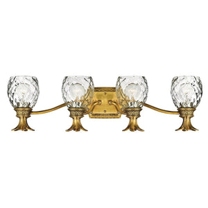 Beryl 29" Four Lights Large Vanity, Burnished Brass