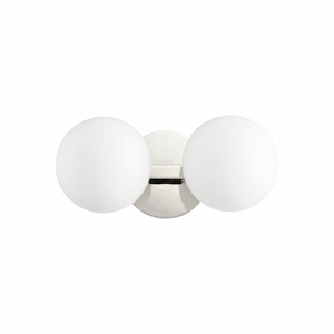 Karsen 14" Two Lights Vainty, Polished Nickel