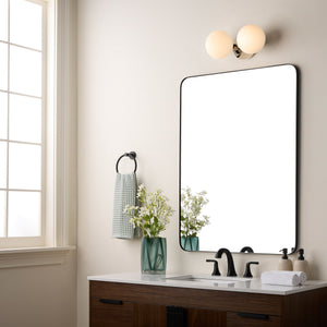 Karsen 14" Two Lights Vainty, Polished Nickel