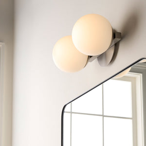 Karsen 14" Two Lights Vainty, Satin Nickel