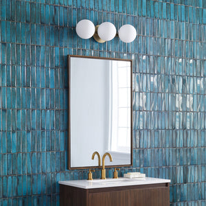 Karsen 22" Three Lights Vanity, Aged Brass