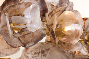 Tavon 54" Twenty Light Chandelier, Vintage Gold Leaf
