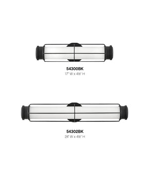 Caliber 17" Medium LED Sconce, Black