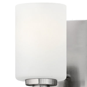 Chorus 4" One Light Small Sconce, Brushed Nickel