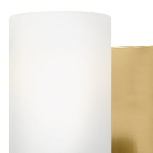 Chorus 4" One Light Small Sconce, Lacquered Brass