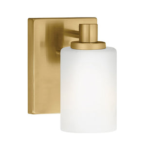 Chorus 4" One Light Small Sconce, Lacquered Brass