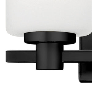 Chorus 13" Two Lights Small Vanity, Black