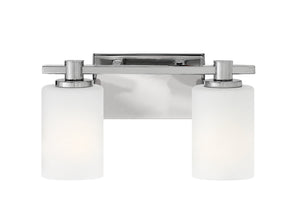 Chorus 13" Two Lights Small Vanity, Chrome