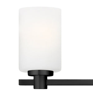 Chorus 22" Three Lights Medium Vanity, Black