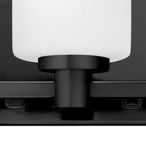 Chorus 22" Three Lights Medium Vanity, Black