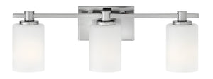 Chorus 22" Three Lights Medium Vanity, Chrome