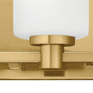 Chorus 22" Three Lights Medium Vanity, Lacquered Brass