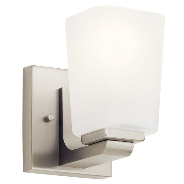 Derby 1 Light Wall Sconce, Brushed Nickel