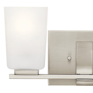 Derby 14" Two Lights Vanity Light, Brushed Nickel