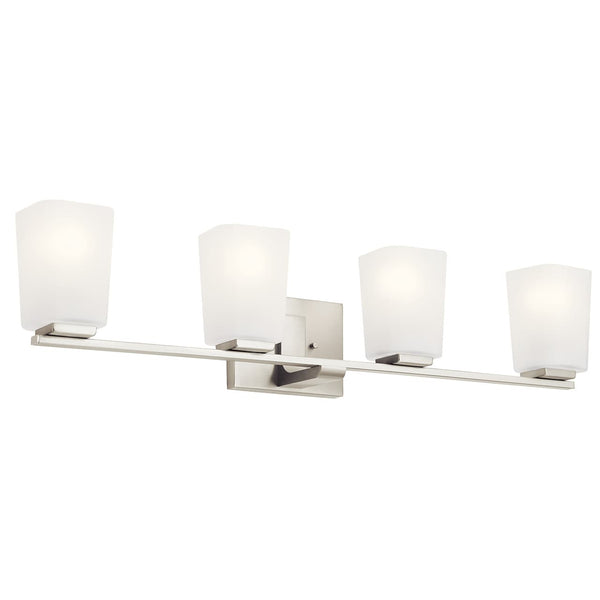 Derby 4 Light Vanity Light, Brushed Nickel