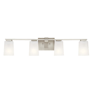 Derby 32" Four Lights Vanity Light, Brushed Nickel