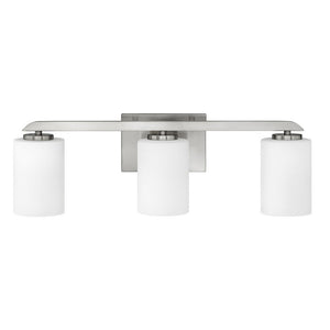 Keystone 24" Three Lights Medium Vanity, Brushed Nickel