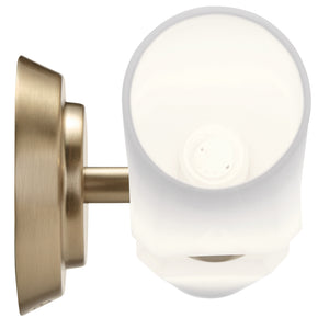 Monet 26" Two Lights Vanity Light, Satin Etched Cased Opal Glass / Champagne