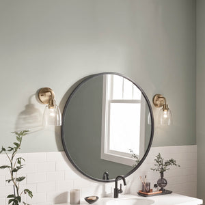 Vaughn 5" One Light Wall Sconce, Clear Glass / Champagne Bronze