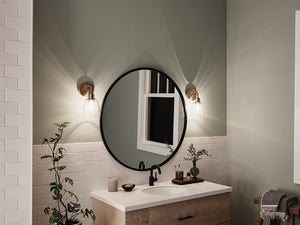Vaughn 5" One Light Wall Sconce, Clear Glass / Champagne Bronze
