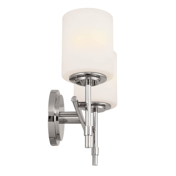 Janie 14" Two Lights Vanity Light, Polished Nickel