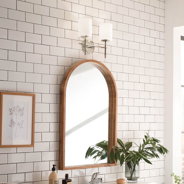 Janie 14" Two Lights Vanity Light, Polished Nickel