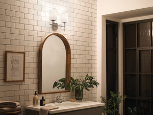 Janie 14" Two Lights Vanity Light, Polished Nickel