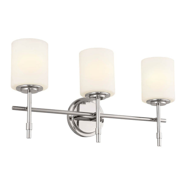 Janie 12" 3 Light Vanity Light, Polished Nickel