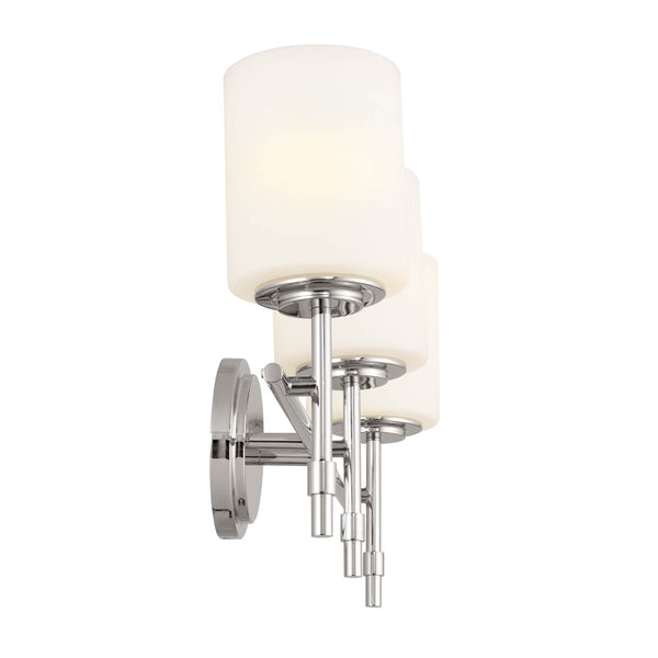 Janie 23" Three Lights Vanity Light, Polished Nickel