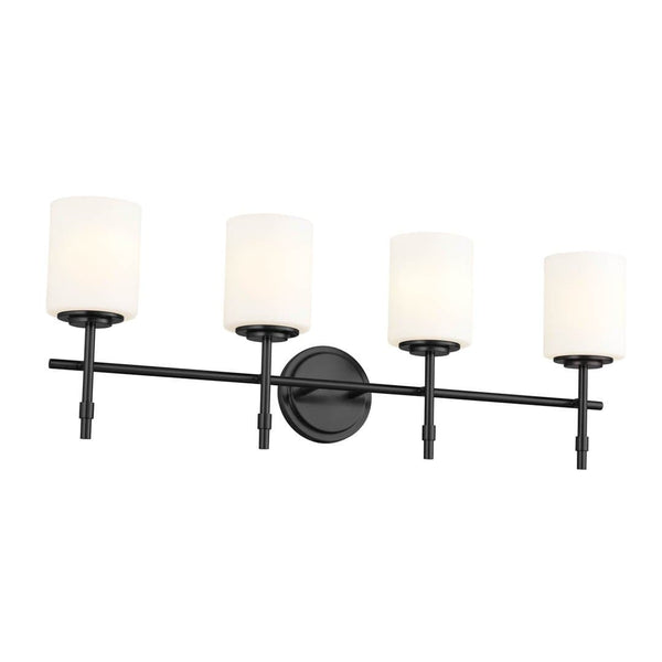 Janie 12" 4 Light Vanity Light, Black