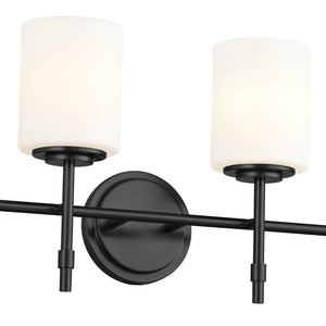 Janie 32" Four Lights Vanity Light, Black