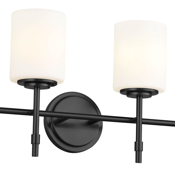 Janie 32" Four Lights Vanity Light, Black