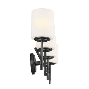Janie 32" Four Lights Vanity Light, Black