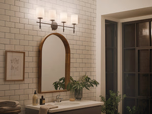 Janie 32" Four Lights Vanity Light, Black